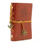 EvZ Retro Red Brown Leather Journal - 5" Refillable Vintage Nautical Notebook with Anchor & Rudder Pendants - Small Spiral Blank Sketchbook for Travel, Poetry & Diary - Classic Embossed Art Journal, Red Brown EvZ Retro Red Brown Leather Journal - 5" Refillable Vintage Nautical Notebook with Anchor & Rudder Pendants - Small Spiral Blank Sketchbook for Travel, Poetry & Diary - Classic Embossed Art Journal, Red Brown