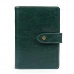 Leather Writing Notebook Organizer, Travel Journal, Vintage Business Binder Refillable Steno Memo Notepad Planner Diary, 7 in, Lined Paper, Card Slots, Pen Holder, Adjustable Snaps, Retro Green Leather Writing Notebook Organizer, Travel Journal, Vintage Business Binder Refillable Steno Memo Notepad Planner Diary, 7 in, Lined Paper, Card Slots, Pen Holder, Adjustable Snaps, Retro Green