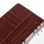 Leather Writing Notebook Organizer, Travel Journal, Vintage Business Binder Refillable Steno Memo Notepad Planner Diary, 7 in, Lined Paper, Card Slots, Pen Holder, Adjustable Snaps, Retro Coffee Leather Writing Notebook Organizer, Travel Journal, Vintage Business Binder Refillable Steno Memo Notepad Planner Diary, 7 in, Lined Paper, Card Slots, Pen Holder, Adjustable Snaps, Retro Coffee
