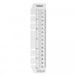 EvZ Ruler Page Marker Bookmark Separator for 7 Inches Journal Organizer Diary A6 Notepad Notebook 6 Holes Ring Binder, Flexible Transparent, Set of 2Pcs EvZ Ruler Page Marker Bookmark Separator for 7 Inches Journal Organizer Diary A6 Notepad Notebook 6 Holes Ring Binder, Flexible Transparent, Set of 2Pcs