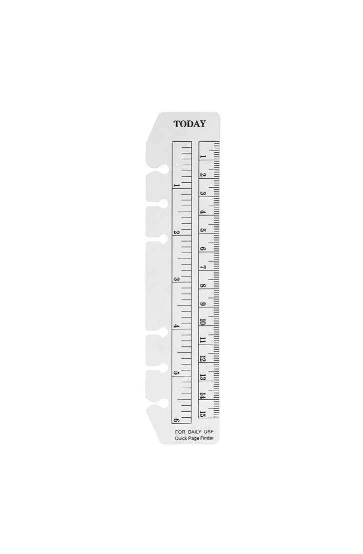EvZ Ruler Page Marker Bookmark Separator for 7 Inches Journal Organizer Diary A6 Notepad Notebook 6 Holes Ring Binder, Flexible Transparent, Set of 2Pcs EvZ Ruler Page Marker Bookmark Separator for 7 Inches Journal Organizer Diary A6 Notepad Notebook 6 Holes Ring Binder, Flexible Transparent, Set of 2Pcs