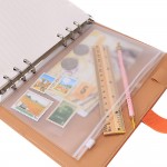 EvZ Zip Closure Envelope for 7 Inches Journal Organizer Diary A6 Notepad Notebook 6 Holes Ring Binder, Flexible Transparent, Set of 3Pcs EvZ Zip Closure Envelope for 7 Inches Journal Organizer Diary A6 Notepad Notebook 6 Holes Ring Binder, Flexible Transparent, Set of 3Pcs