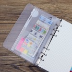 EvZ Zip Closure Envelope for 7 Inches Journal Organizer Diary A6 Notepad Notebook 6 Holes Ring Binder, Flexible Transparent, Set of 3Pcs EvZ Zip Closure Envelope for 7 Inches Journal Organizer Diary A6 Notepad Notebook 6 Holes Ring Binder, Flexible Transparent, Set of 3Pcs