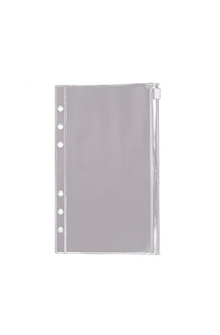EvZ Zip Closure Envelope for 7 Inches Journal Organizer Diary A6 Notepad Notebook 6 Holes Ring Binder, Flexible Transparent, Set of 3Pcs EvZ Zip Closure Envelope for 7 Inches Journal Organizer Diary A6 Notepad Notebook 6 Holes Ring Binder, Flexible Transparent, Set of 3Pcs