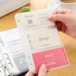 EvZ Card Holder for 7 Inches Journal Organizer Diary A6 Notepad Notebook 6 Holes Ring Binder, Flexible Transparent, Set of 3Pcs EvZ Card Holder for 7 Inches Journal Organizer Diary A6 Notepad Notebook 6 Holes Ring Binder, Flexible Transparent, Set of 3Pcs