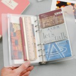 EvZ Card Holder for 7 Inches Journal Organizer Diary A6 Notepad Notebook 6 Holes Ring Binder, Flexible Transparent, Set of 3Pcs EvZ Card Holder for 7 Inches Journal Organizer Diary A6 Notepad Notebook 6 Holes Ring Binder, Flexible Transparent, Set of 3Pcs