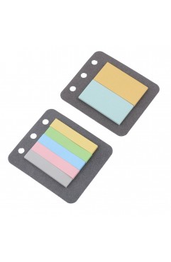 EvZ Color Sticky Note for 7 Inches Journal Organizer Diary A6 Notepad Notebook 3/6/9 Holes A5/A6/B5 Ring Binder, 2 Wide & 5 Narrow