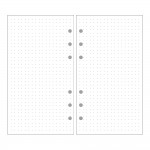 EvZ A6 Refill Dot Matrix Paper, 6 Holes Ring Binder Filler for 7 Inches Refillable Journal Notebook Diary Organizer Planner Inserts, 80 Sheets / 160 Pages EvZ A6 Refill Dot Matrix Paper, 6 Holes Ring Binder Filler for 7 Inches Refillable Journal Notebook Diary Organizer Planner Inserts, 80 Sheets / 160 Pages