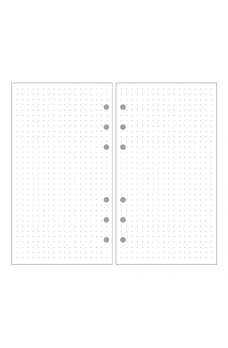 EvZ A6 Refill Dot Matrix Paper, 6 Holes Ring Binder Filler for 7 Inches Refillable Journal Notebook Diary Organizer Planner Inserts, 80 Sheets / 160 Pages EvZ A6 Refill Dot Matrix Paper, 6 Holes Ring Binder Filler for 7 Inches Refillable Journal Notebook Diary Organizer Planner Inserts, 80 Sheets / 160 Pages
