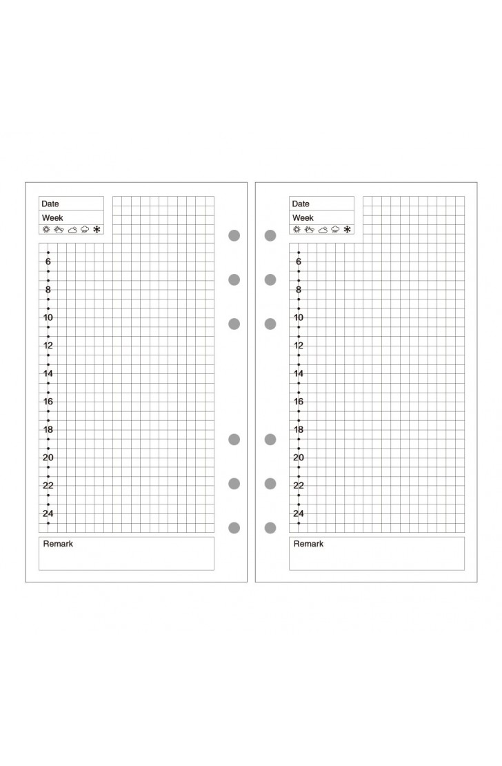 EvZ A6 Refill Today Paper, 6 Holes Ring Binder Filler for 7 Inches Refillable Journal Notebook Diary Organizer Planner Inserts, 80 Sheets / 160 Pages EvZ A6 Refill Today Paper, 6 Holes Ring Binder Filler for 7 Inches Refillable Journal Notebook Diary Organizer Planner Inserts, 80 Sheets / 160 Pages