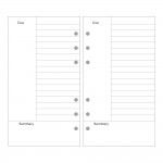 EvZ A6 Refill Cornell Paper, 6 Holes Ring Binder Filler for 7 Inches Refillable Journal Notebook Diary Organizer Planner Inserts, 80 Sheets / 160 Pages EvZ A6 Refill Cornell Paper, 6 Holes Ring Binder Filler for 7 Inches Refillable Journal Notebook Diary Organizer Planner Inserts, 80 Sheets / 160 Pages