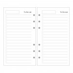 EvZ A6 Refill to Do Paper, 6 Holes Ring Binder Filler for 7 Inches Refillable Journal Notebook Diary Organizer Planner Inserts, 80 Sheets / 160 Pages EvZ A6 Refill to Do Paper, 6 Holes Ring Binder Filler for 7 Inches Refillable Journal Notebook Diary Organizer Planner Inserts, 80 Sheets / 160 Pages