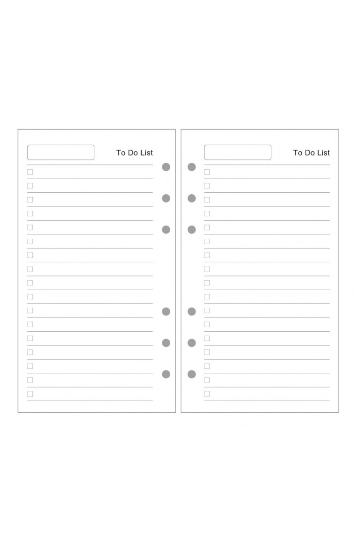 EvZ A6 Refill to Do Paper, 6 Holes Ring Binder Filler for 7 Inches Refillable Journal Notebook Diary Organizer Planner Inserts, 80 Sheets / 160 Pages EvZ A6 Refill to Do Paper, 6 Holes Ring Binder Filler for 7 Inches Refillable Journal Notebook Diary Organizer Planner Inserts, 80 Sheets / 160 Pages